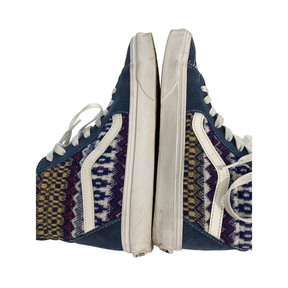 Vans 507698 unisex  Size W8 M6.5 Aztec Pattern Canvas hi-top skate Sneakers - Picture 5 of 7